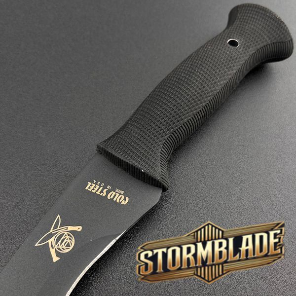Ніж кукрі Cold Steel чорний з чохлом з штучної шкіри CS-8 фото